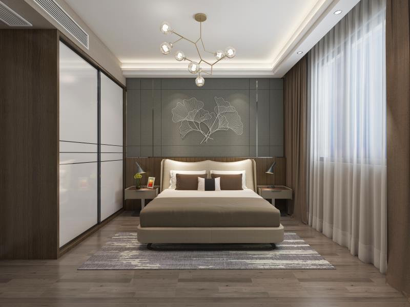 龍湖九里晴川-現(xiàn)代簡約-臥室設(shè)計(jì)效果圖