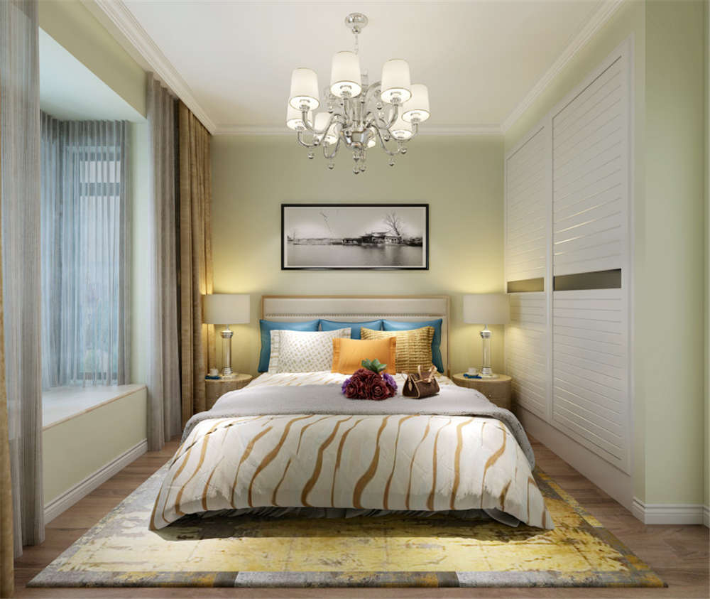 龍湖九里晴川-現(xiàn)代簡約-臥室設(shè)計效果圖