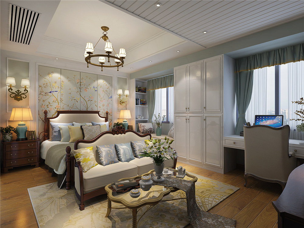 龍湖九里晴川-現(xiàn)代簡約-臥室設(shè)計(jì)效果圖