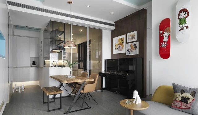 [裝修案例]56平米小戶(hù)型裝修效果圖欣賞 兩房?jī)蓮d還能擺鋼琴