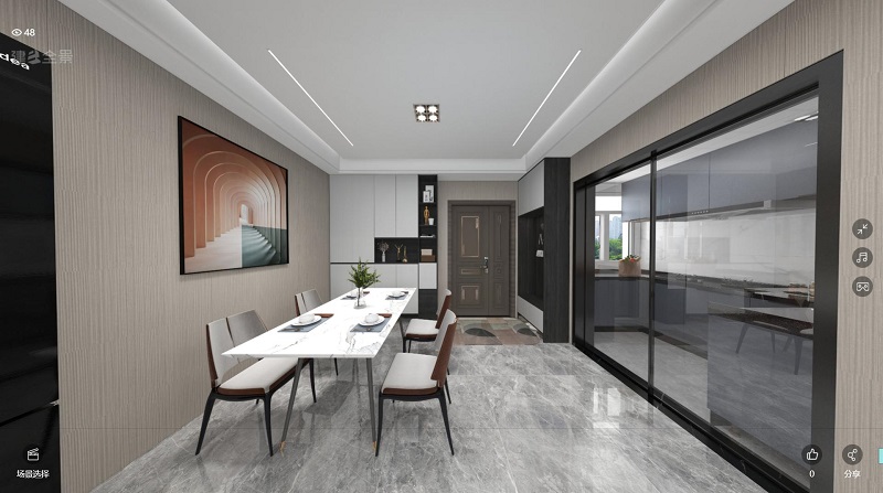 龍湖九里晴川-現(xiàn)代簡約-臥室設(shè)計(jì)效果圖